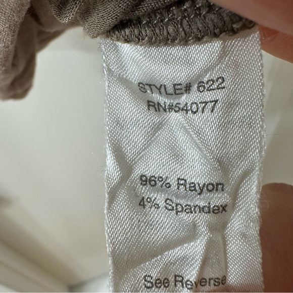 CAbi Taupe Draped Wrap Sleeveless Tank Top, Size S - Picture 5 of 7